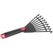Garden Pitchfork Rake Lawns Rakes Gardening Plastic Leaf Flower Bed Travel