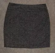 New The Limited Skirt Straight Pencil Tweed Wool Blend Lined Sz 4
