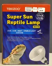 Reptile Lamp Basking Lamp (160W) TEKIZOO UVA UVB Sun Lamp
