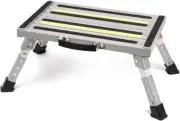 HORUSDY Telescopic Folding Step Stool, Portable Aluminium Steps 200KG Capacity