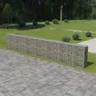 Gabion Wall with Covers Galvanised Steel 600x30x100 cm vidaXL
