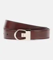 [Saint Laurent] Saint Laurent Reversible leather belt Inch 35.5 brown
