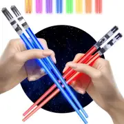 ChopSabers Lightsaber Led Light Up Chopsticks (2-Pairs, Blue & Red)