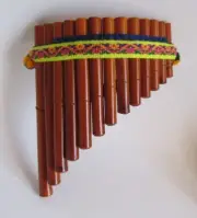 Artisan Pan Flute W/13Tubes Nice Musical Tones Beginners Level Peruvian #534