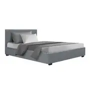 Artiss Bed Frame King Single Size Gas Lift Grey NI