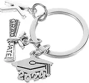iplusmile 2024 Graduation Keychain Letter K Charm present for Seniors and Classmates Keepsake for Boys and Lightweight Keyring for Bags and Backpacks