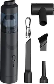 Car Vacuum Portable | 200W Cordless Cleaner Small for Car | Handheld Vacuum Cordless Rechargeable Car Vacuum 19000Pa High Power with Cord, Bag, Attachments