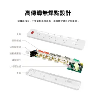PX大通 PEC-343UP6 USB電源延長線 TYPE-C 充電器 1.8米 1.8M 6尺 台灣製