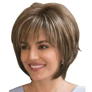 Curly Short Hair Wig - Mixed Light Gold