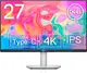 【折300+10%回饋】【日本代購】Dell S2722QC 27英寸4K 監視器(3年無亮度更換保修/IPS霧面/USB Type-C・HDMIx2/sRGB 99%/縱向旋轉・高度調整/4ms/AMD FreeSync/附帶揚聲器)