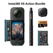 Insta360 X5 - 8K Action Camera Bundle: Selfie Stick +SD Card +Extra Batt +Case