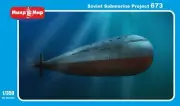 MikroMir 350-023 Soviet Military Submarine Project 673 1/350 Scale Model Kit