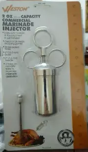 HIC WESTON 2 OUNCE CAPACITY COMMERCIAL MARINADE INJECTOR 23-0402-W