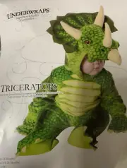 Underwraps Green Triceratops Plush Baby Costume - Medium 18-24 Months -