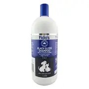 Fido's Black Gloss Shampoo With Conditioner For Dogs and Cats 1 Litres