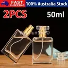 X2 50ML Refillable Perfume Atomizer Empty Flat Glass Spray Bottle Containers HOT