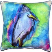Betsy Drake ZP438 Little Blue Heron Extra Large Zippered Pillow