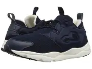 Womens Reebok Furylite Faux FurLined Indigo Blue Athletic Shoes Sneakers