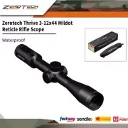 Zerotech Thrive 3-12x44 Mildot Reticle Rifle Scope Waterproof #th31244md