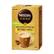 Korean Nescafe Supremo Instant Coffee Mix 110 Sticks Gold Mild Tracking