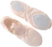 [TINEASUR] 1 Pair Kids Dance Shoes Lightweight Yoga Ballet Socks Non-Slip Sole Size 39 Pink