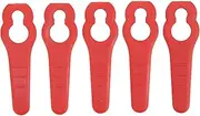 50PCS Lawn Mower Plastic Grass Trimmer Replacement Blades for Garden Cutting Pruning Tools, Glossy Appearance and Easy Installation