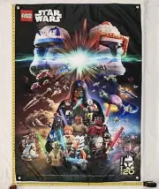 Lego Star Wars Banner, Display Flag Cloth, 20th Anniversary Clone Wars