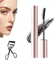 Submarine Mascara, Relaxrich Mascara, Submarine TubingMascara Black & Brown Duo for Lash Makeup, New Lengthening and CurlingMascara, Natural Defining Curling Eyelashes, SubmarineTubeMascara (Black)