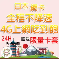 在飛比找蝦皮購物優惠-日本上網卡 3~15天 全程不降速 4G 吃到飽 日本 上網