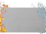 TOHONFOO Fireproof Mat, 28x48in (1mm), Grey, Modern Graphic Area Rug for Fireplaces, Outdoor & Indoor, Non-Slip, Fire Resistant up to 1800°F