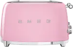Smeg 50s Style 4 Slot Toaster - Pink
