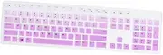 Angoily 1 PC Silicone Keyboard Protector Film for Wired Keyboard Gradient Dustproof Compatible with Dell Optiplex Models