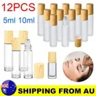 5ml 10ml Roller Rollerball Perfume Essential Oil Roll On Ball Clear Glass Bottle