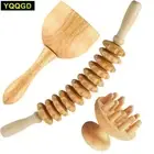 Wood Therapy Massage Tools Wooden Gua Sha Tool Roller Massage Anti Cellulite