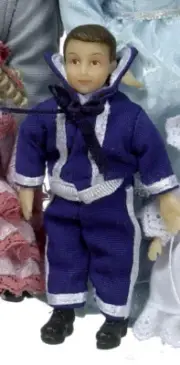 Miniature Dollhouse Victorian Boy Doll Charley Clark 1:12 Scale New