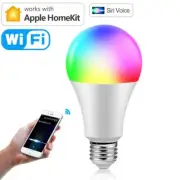 WiFi Smart Light Bulb Dimmable RGBWC Apple Homekit Siri Voice Control E27 7W