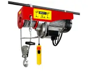 510W Electric Hoist Winch 125/250kg High Tensile Cable Lifting Tool Overload Protection