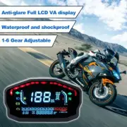 Lcd Digital Motorcycle Odometer Speedometer Tachometer Km/h Mph Gauge Universal