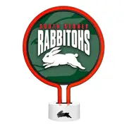 NRL Neon Light - South Sydney Rabbitohs - 30 x 21.5 x 8.5cm - Team Logo