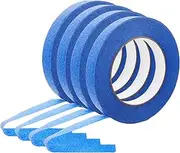 OSOLADY 4Rolls High Adhesive Blue Masking Tape DIY Craft Automotive Paint Tape No Residue Wide Durable Reliable for Home Projects and Labeling