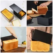 New Non-stick Toast Box Loaf Bread Tin Pan Mold With Lid Kitchen Baking Tool AU