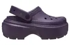 Crocs Stomp Clog Dark Iris Slip On Platform Sandal 209347-5AS Size M6 / W8