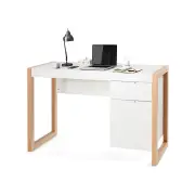 Costway Modern Computer Desk Writing Desk Workstation w/Storage Drawer Home Office White