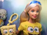 Barbie Sponge Bob SquarePants Nickelodeon 2002 NRFB with keychain