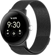 [SUGARJAR] Metal Bracelet Compatible with Google Pixel Watch 3 41 mm, Pixel Watch 2/1, Magnetic Replacement Strap for Google Pixel Watch 3 41 mm (2024)/2(2023)/1(2022) for Men and Women, Google Pixel