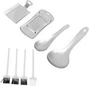 Ciieeo 4pcs Stainless Steel Ginger Garlic Grater Multi Use Kitchen Tool for Effortlessly Pureeing Vegetables and Fruits Space Saving Design Easy to Clean for Home Cooks