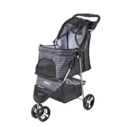 Pawz Large Pet Stroller Dog Cat Carrier Travel Pushchair Foldable Pram 3 Wheels