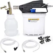 OULAIZ 2L Vacuum Brake Bleeder Kit, One Person Pneumatic Brake Fluid, Clutch Bleeding Extractor Tool with Adapters, 1L Refilling Bottle, Air Pressure Brake Bleeder Replaceable Connectors