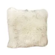 Artificial Wool Fur Soft Plush Pillowcase Cushion Cover Cream Cushions & Decorative Pillows