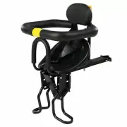 Front Mounted Child Bike Seat with Handrail, Kids Bike Seat for Adult Bike